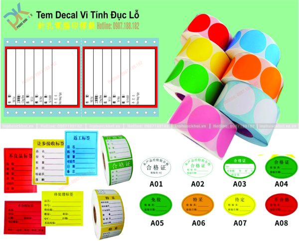 Tem decal đục lỗ